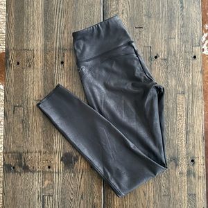 Curves N Combatboots “leather” leggings